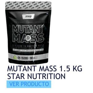 Ganador de masa muscular a base de proteína, carbohidratos y aminoácidos: Mutant Mass 1.5 kg de Star Nutrition