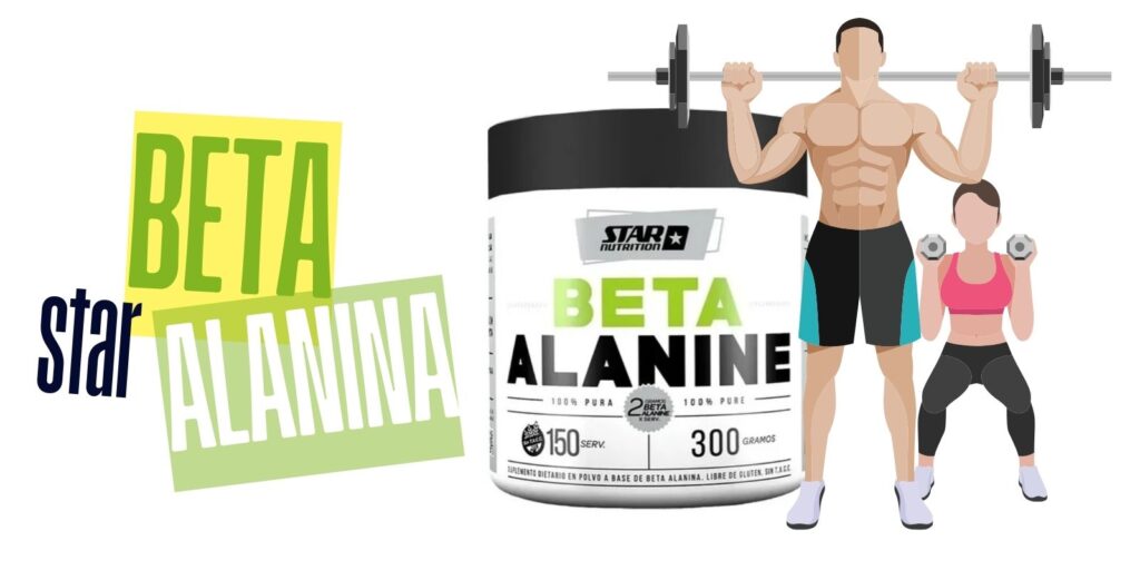 Beta Alanina de Star Nutrition x 300 grs y 150 tomas. Sin sabor. Polvo ultrafino de rápida asimilación.