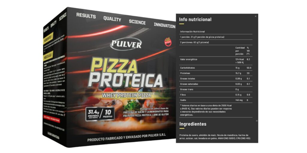 Ideal para dieta: Pizza Proteica de Pulver