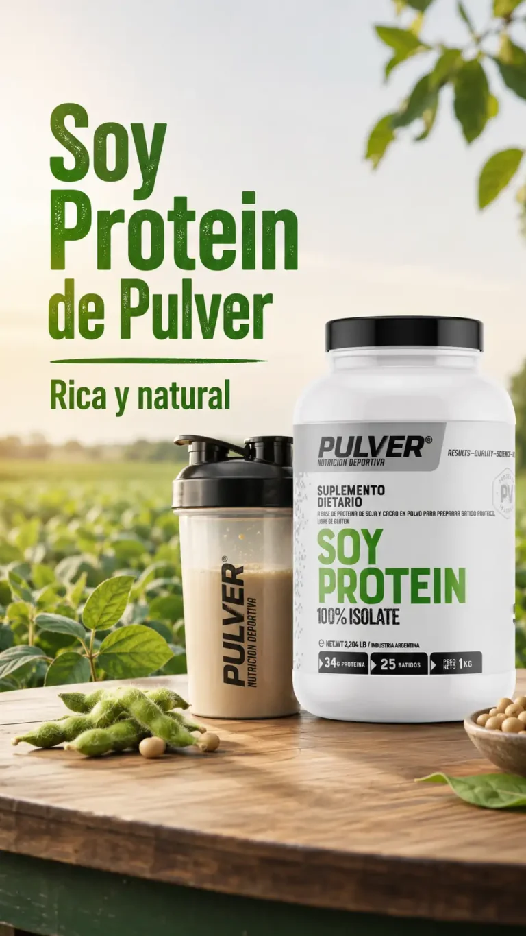Soy Protein de Pulver, proteína de soja aislada en envase de 1 kg