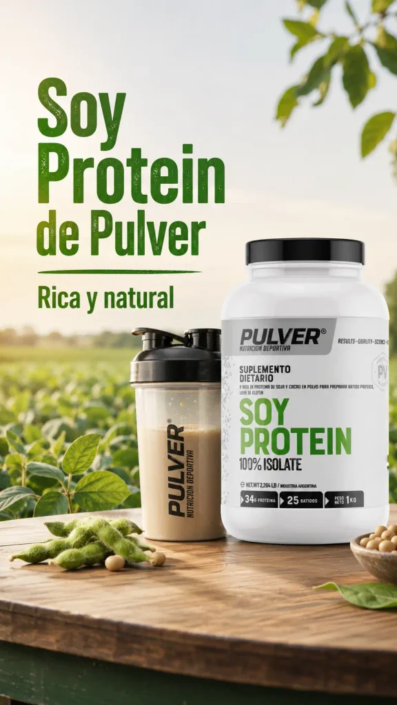 Soy Protein de Pulver, proteína de soja en polvo de 1 kg sin TACC