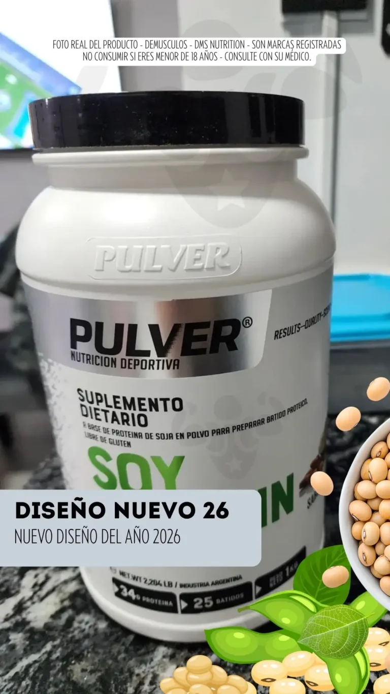 Soy Protein de Pulver con el diseño nuevo del envase