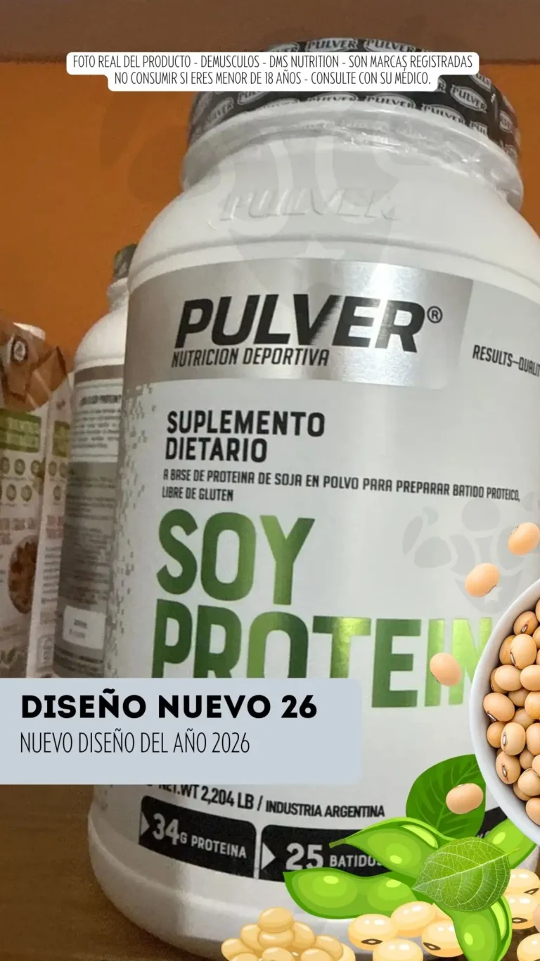 Proteína de soja Soy Protein de Pulver, apta para alimentación vegana