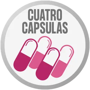 Cuatro cápsulas