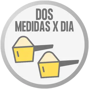 Dos medidas por porción