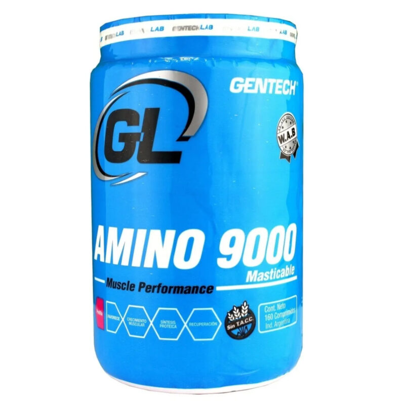Amino 9000 de Gentech Masticable 160 tabletas - Imagen 3