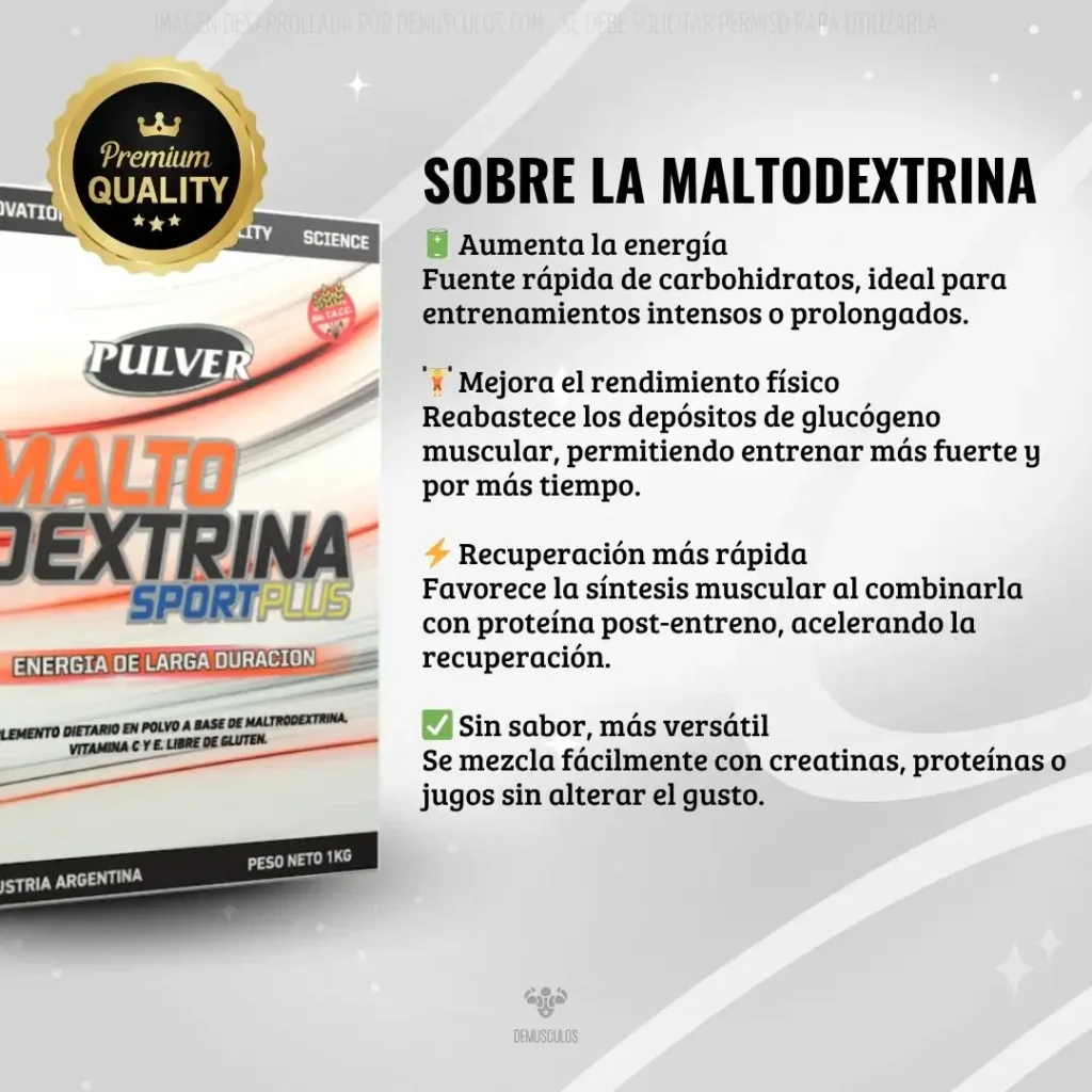 Maltodextrina de Pulver: Beneficios del producto
