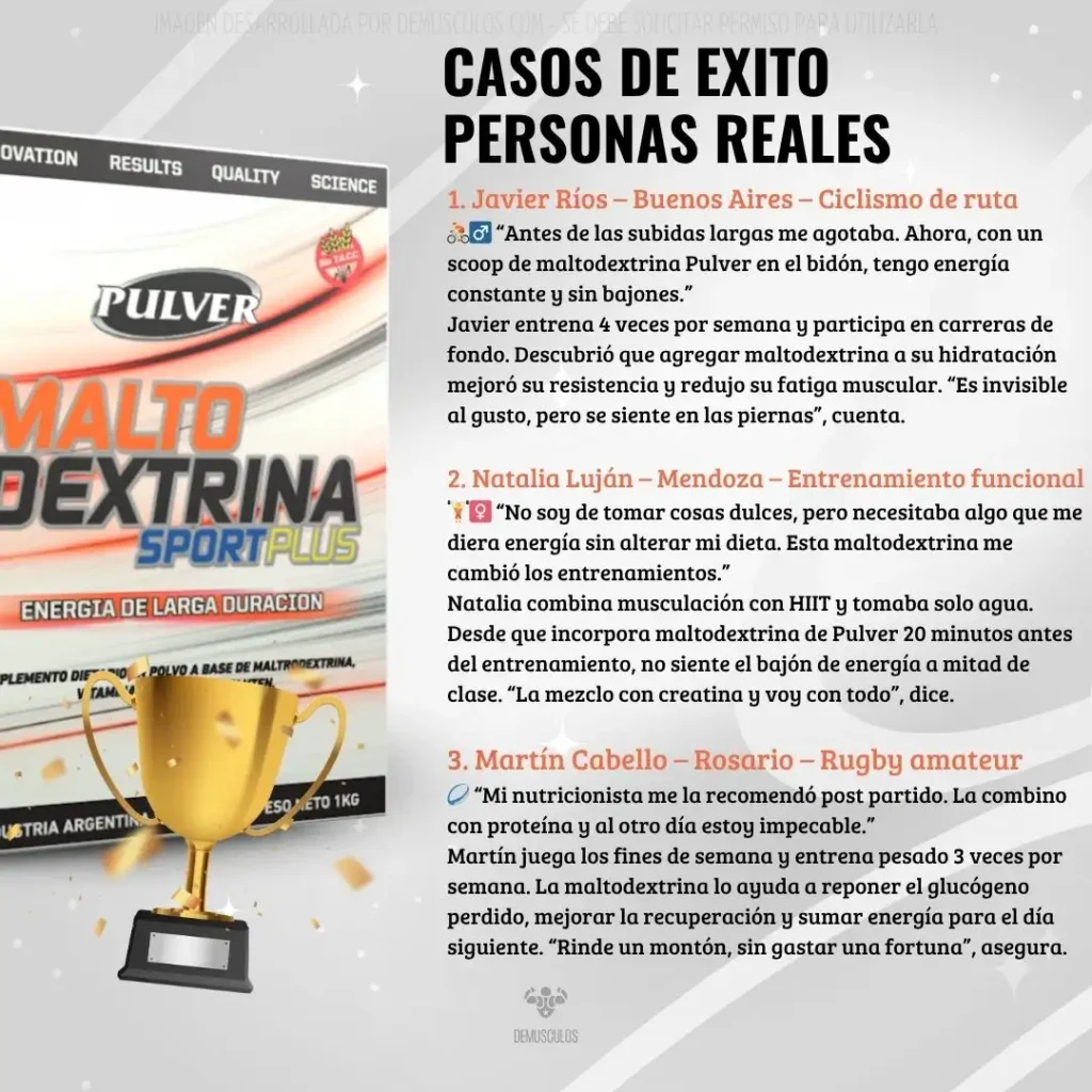 Maltodextrina de Pulver: Algunos casos de éxito