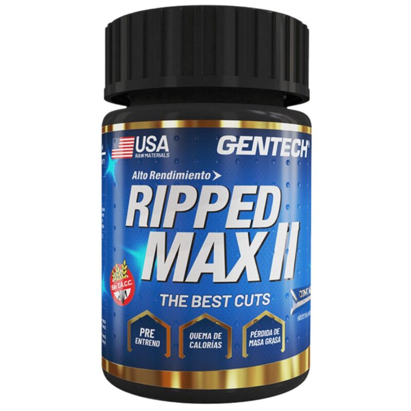 Quemador de grasas Ripped Max II de Gentech