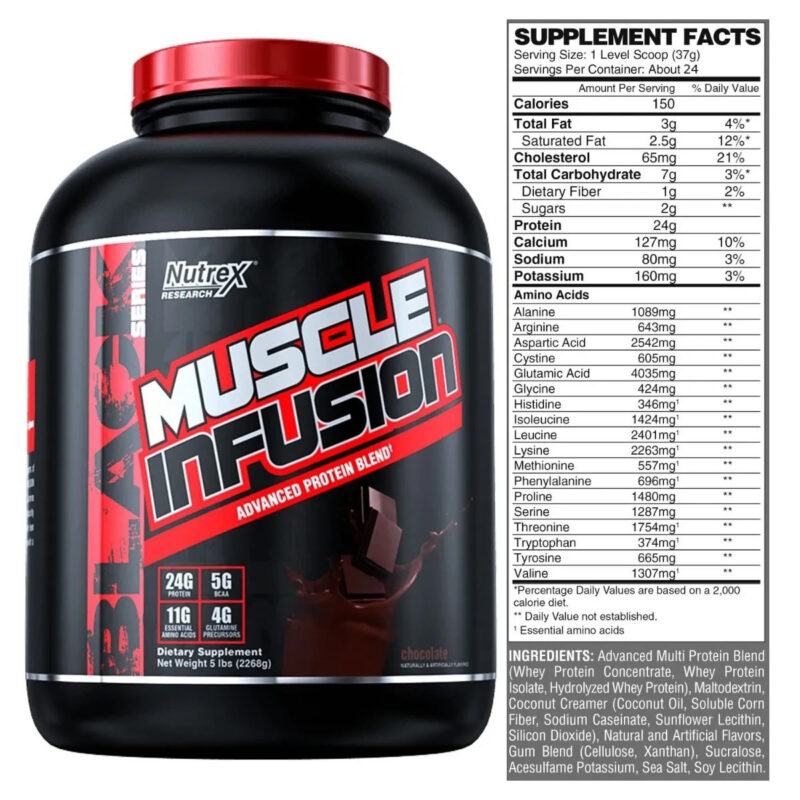 Proteína Muscle Infussion 5 Lbs Importada de Nutrex - Imagen 2