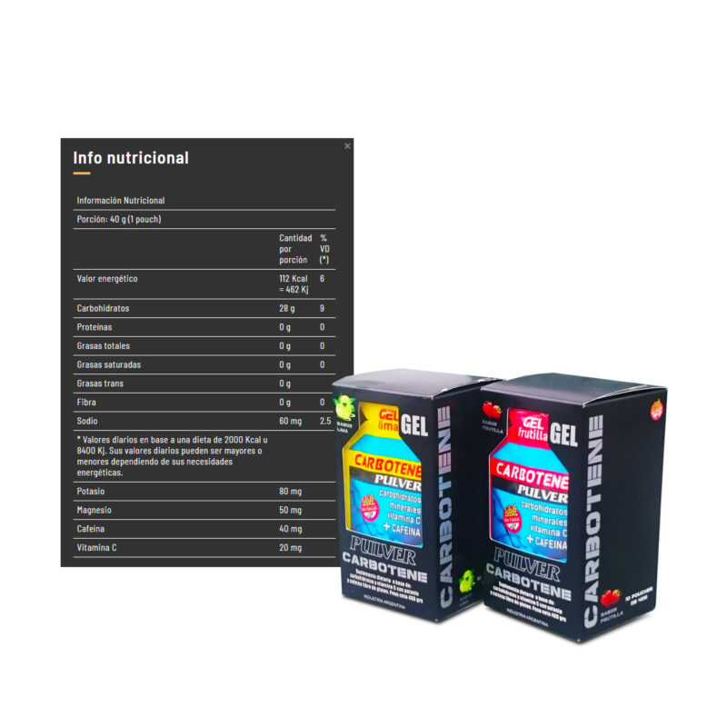 Geles Carbotene de Pulver x10 - Imagen 2