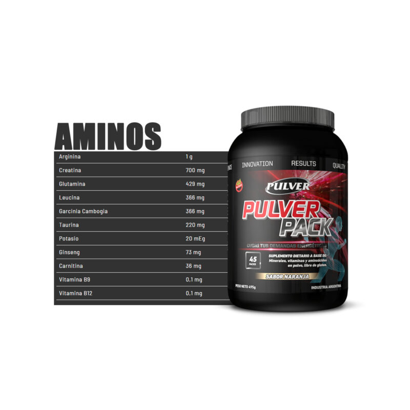 Pulver Pack 45 packs - 495 grs en total - Imagen 2