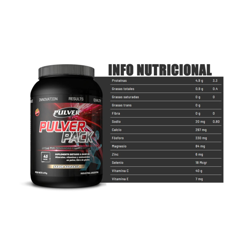 Pulver Pack 45 packs - 495 grs en total - Imagen 3