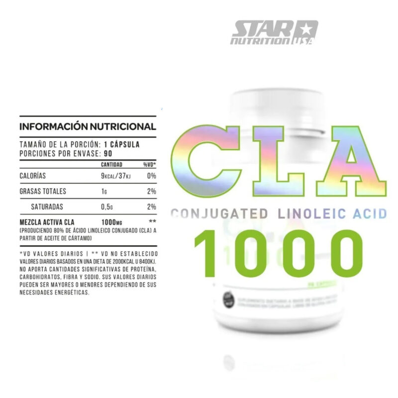 Cla de Star Nutrition x 90 cápsulas - Imagen 2