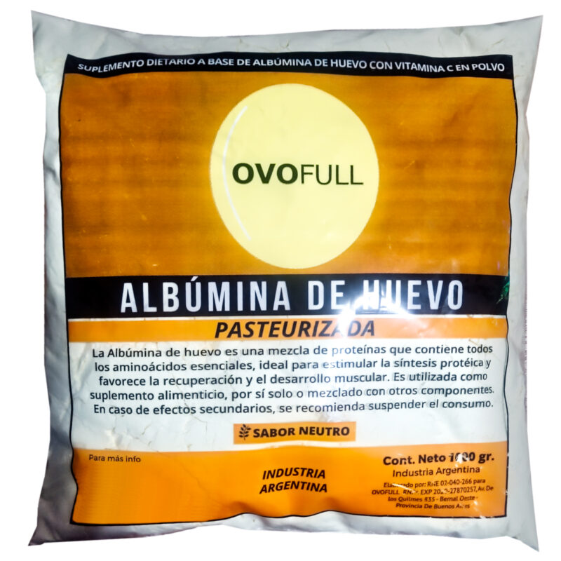 Ovofull 1 kg Proteína de Claras de Huevo x250 claras - Imagen 3