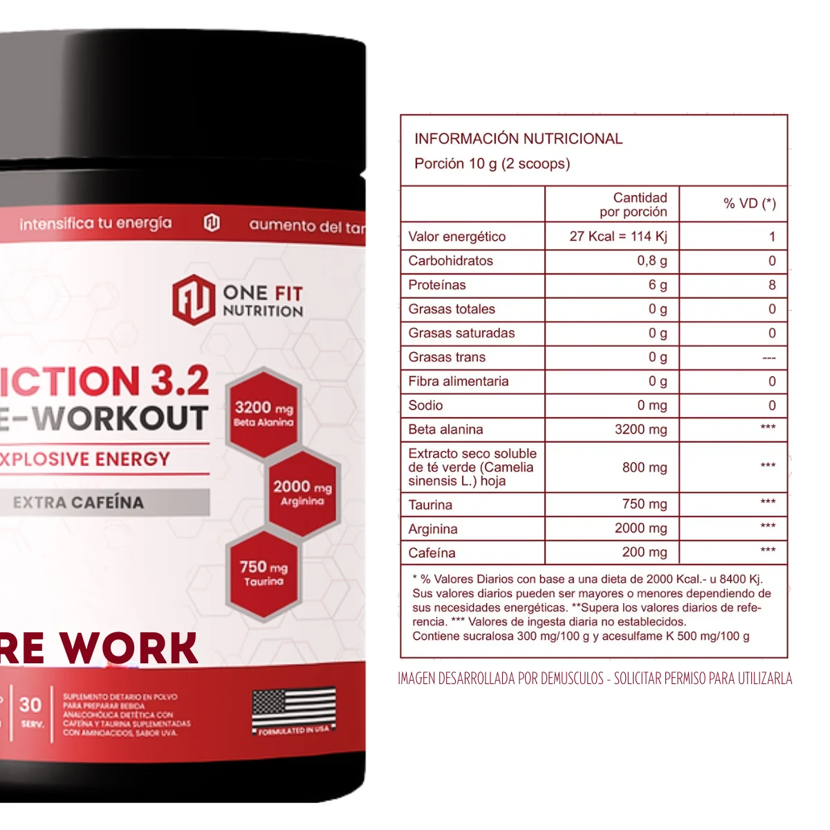 Friction 3.2 de 300 grs One Fit