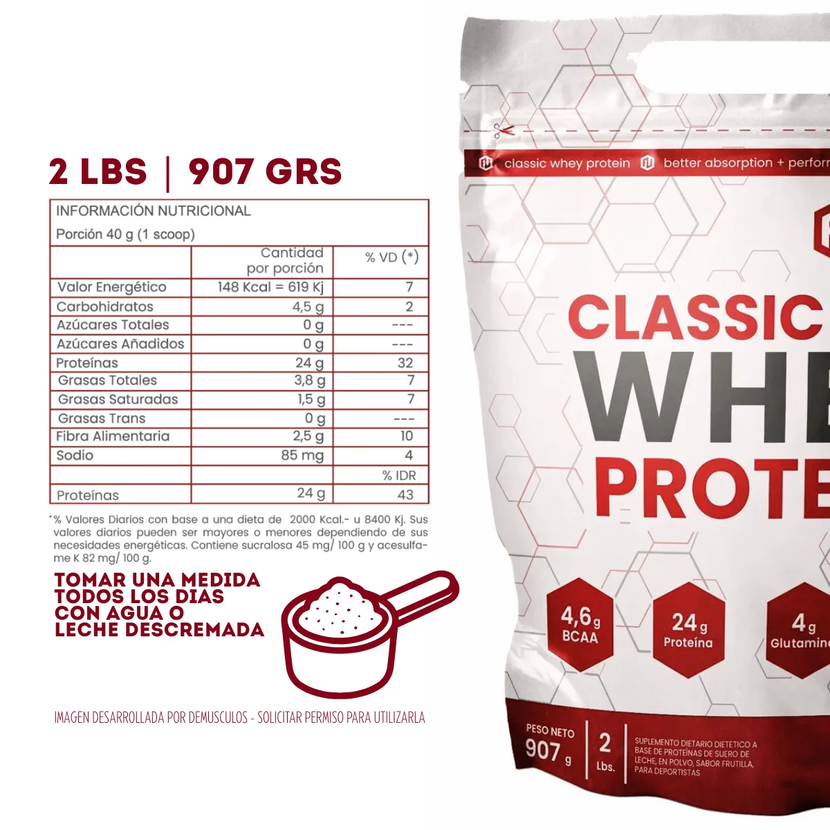 Classic Whey Protein 2 lbs de One Fit