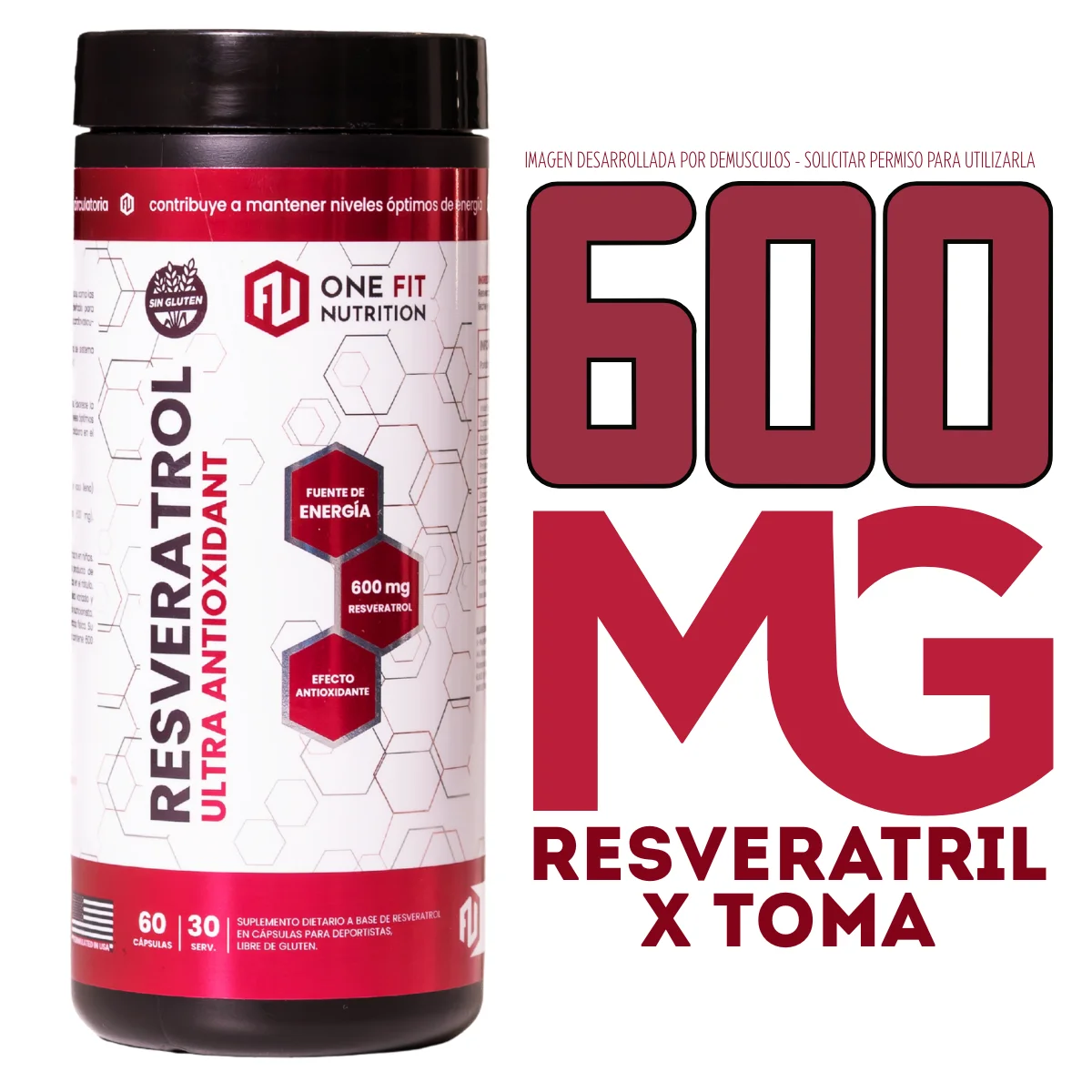 Resveratrol One Fit x 60 cápsulas