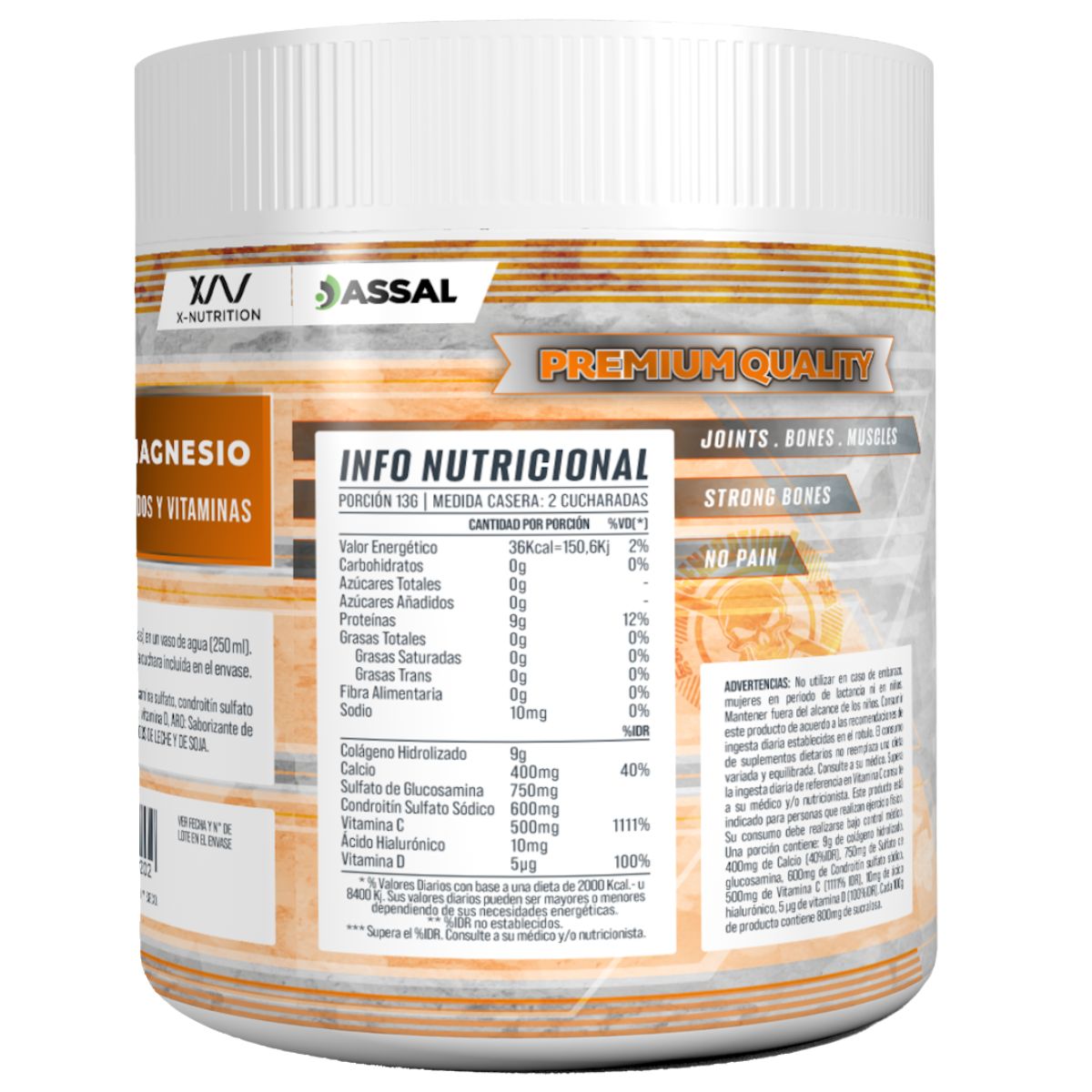 Citrato de Magnesio de Generation Fit - Información nutricional