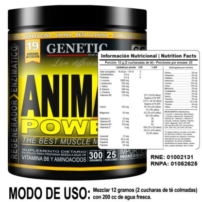 Animal Power 300 grs de Genetic Sport