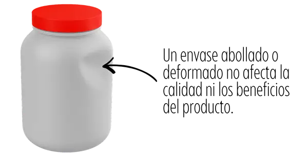 El producto está abollado