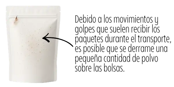 Producto derramado
