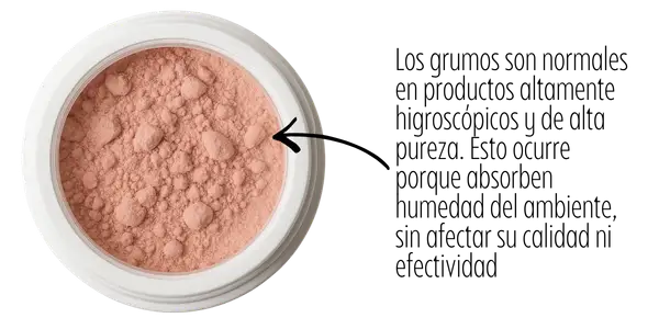Producto con grumos