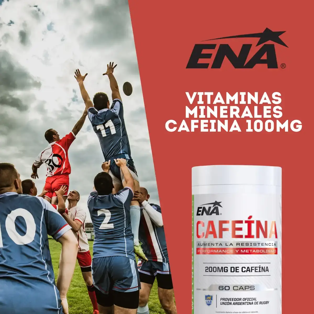 Vitaminas, Minerales y Cafeína de Ena Sport