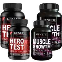 2 Hero Test + 2 Muscle Growt de Genetic Sport - Genetic
