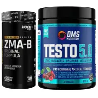 Testo 5.0 DMS Nutrition con Zinc, Magnesio, Boro y Arginina + ZMA-B Hoch Sport - Combos