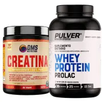 Creatina 300 grs DMS Sin Tacc + Proteína Prolac 1 kg de Pulver - Combos