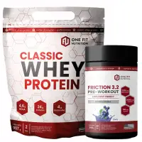 Classic Whey 2 lbs One Fit + Pre Entreno Friction 3.2 - One Fit