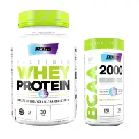 Platinum Whey 2 Lbs + Bcaa 2000 de Star Nutrition - Star Nutrition