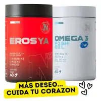 Erosya x60 + Omega 3 Núcleo Fit (Aumenta tu deseo y cuida tu corazón) - Nucleo Fit