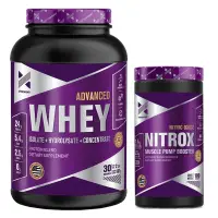 Advanced Whey 2 lbs Xtrenght + Nitrox 180 caps Óxido Nítrico - Xtrenght