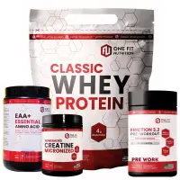 Combo Super Masa: Classic Whey + Creatina + Friction + Eaa´s One Fit - One Fit
