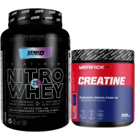 Nitro Whey 2 Lbs Star Nutrition + Creatina 300 grs Mervick - Cachamai