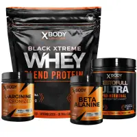 Whey Blend 2 lbs + Arginina + Testo Full + Beta Alanina Xbody - XBODY