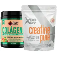 Colágeno 260 grs DMS con Q10 y Resveratrol + Creatina 300 XBody - Combos