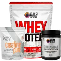 Combo Masa Total: Whey Protein DMS 2 lbs + Glutamina + Creatina - Combos