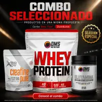 Combo Masa Total: Whey Protein DMS 2 lbs + Glutamina + Creatina - Combos - vista 2