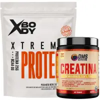 Creatina Monohidrato Micronizada 300 grs DMS Sin Tacc + Proteína Blend 2 lbs XBody - Combos