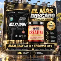 Maxi Gain 1.25 kg + Creatina DMS Nutition 300 grs Sin Tacc - Combos - vista 2