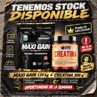 Maxi Gain 1.25 kg + Creatina DMS Nutition 300 grs Sin Tacc - Combos - vista 3