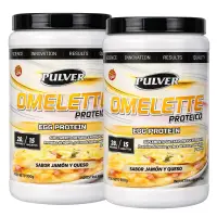 Omelette 500 grs de Pulver (Jamón y Queso) PACK X 2 - Pulver