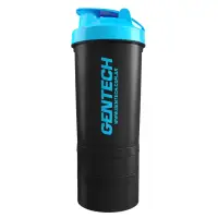 Shaker Vaso Mezclador Gentech Gris y Celeste - Gentech