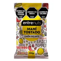Mani Tostado Limon Picante X 100g - Entrenuts - Entrenuts