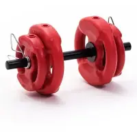 (1067bp) Equipo Mini 7 Kg Disco + Barra Hueva + Topes - Mir