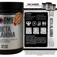 Beta Alanina 300 Grs Dms Nutrition Pura - DMS Nutrition - vista 3