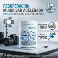 Glutamina Micronizada 300 Grs de Gentech Sin Sabor - Gentech - vista 3